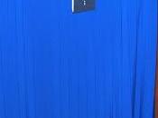 falda midi plisada azul klein