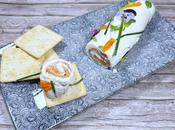 Rulo salmón queso para tapa