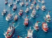 Global Sumud Flotilla partió para Gaza barcos.