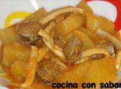 Patatas estofadas calamares almejas (Thermomix)