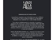 Locos Música 2025, comunicado cancelación