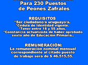 Convocatoria Nacional Para Puestos Peones Zafrales