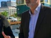 Exposición histórica Barcelona: trenes metro aire libre