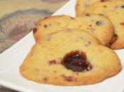 Berries shorbread cookies Galletas melosas frutos rojos.