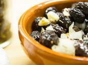 Aliño para aceitunas negras secas pasas