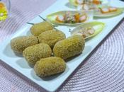 Croquetas salsa barbacoa queso parmesano