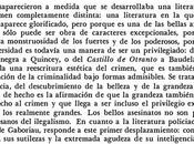 NACIMIENTO NOVELA NEGRA, según Foucault