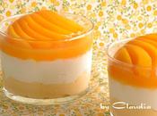 Mousse melocotón crema queso